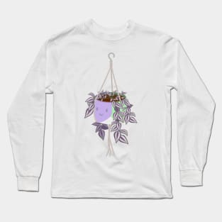 Tradscantia plant in genderqueer pride pot Long Sleeve T-Shirt